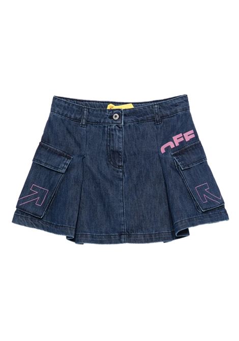 Gonna con logo OFF WHITE KIDS | OGYF009F25DEN0013432
